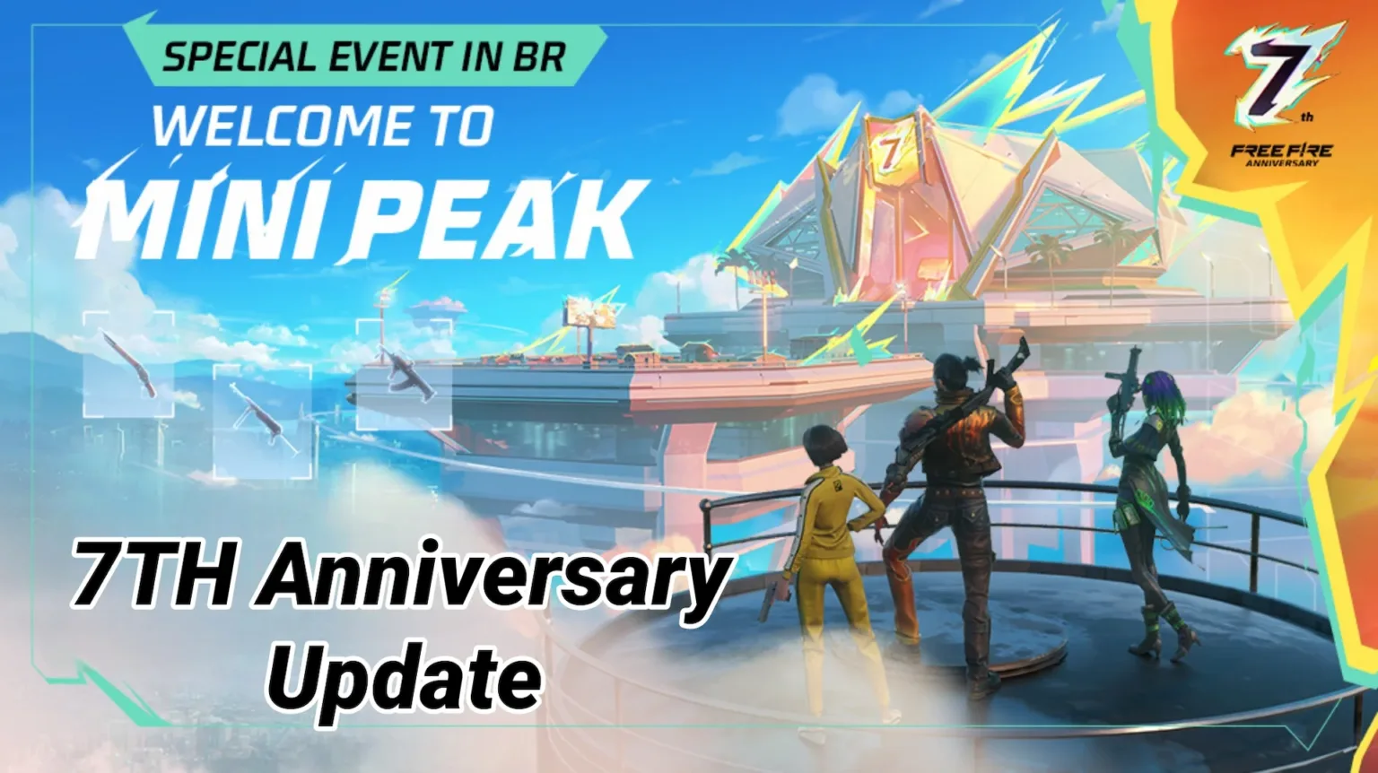 Free Fire 7th Anniversary Special/ OB45 release date and Details